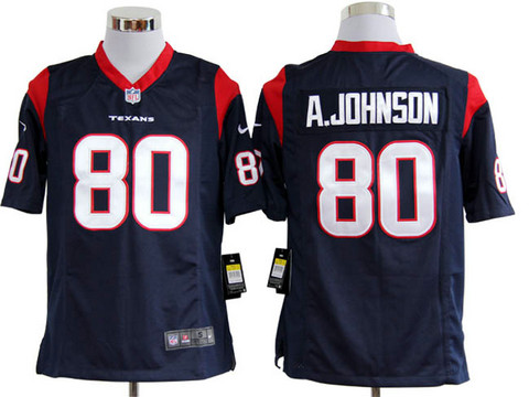 nfl Blue Nike Game Jerseys Houston Texans 80 A.Johnson
